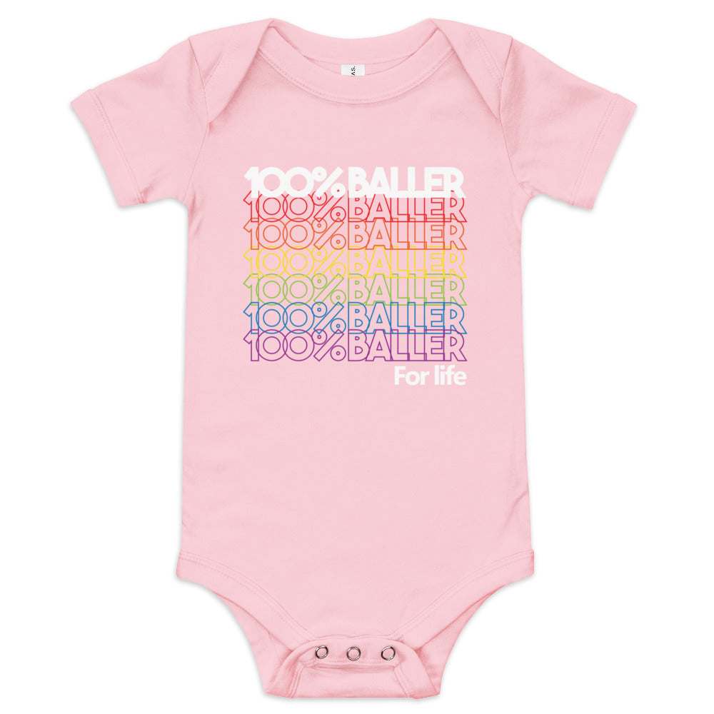 100% Rainbow Onesie