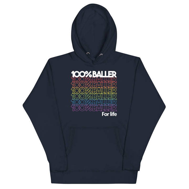 100% Baller Rainbow Unisex Hoodie