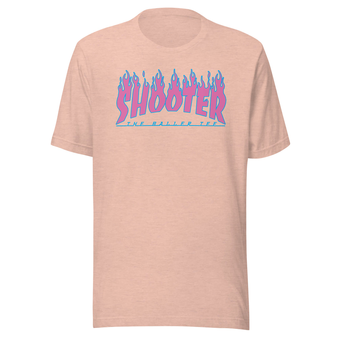 Pink Shooter on Fire Tee