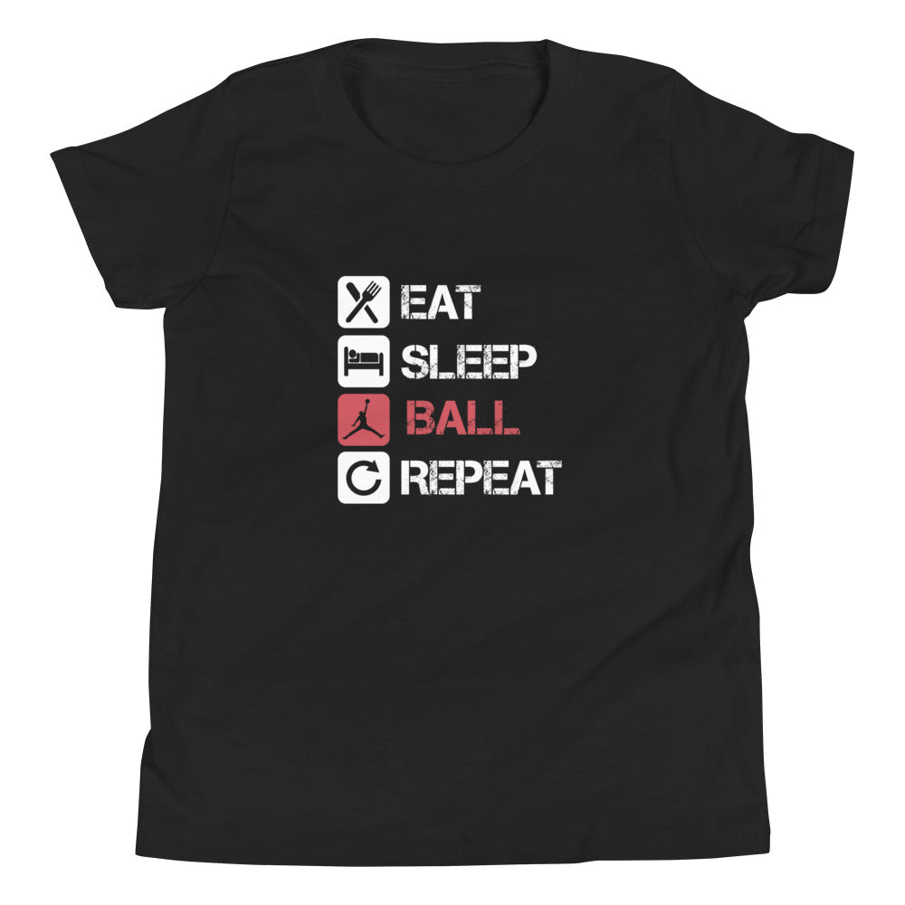 Eat Sleep Ball Repeat Youth Tee