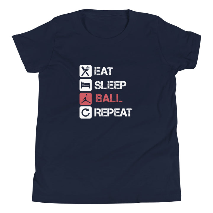 Eat Sleep Ball Repeat Youth Tee