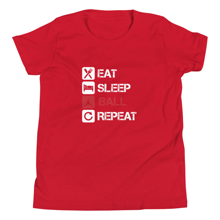 Eat Sleep Ball Repeat Youth Tee