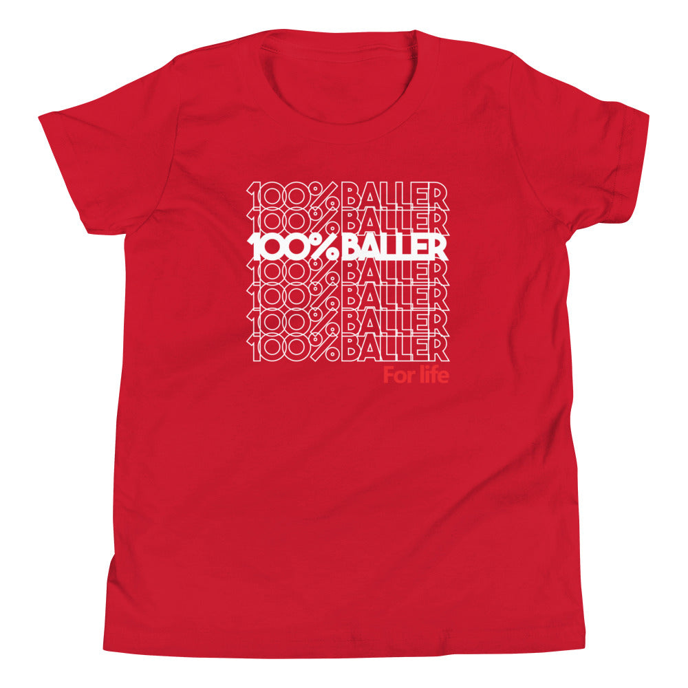 100% Baller Youth Tee